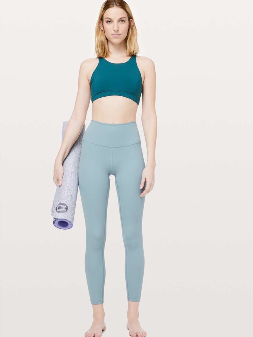 Lululemon Wunder Under High-Rise 7/8 Tight Full-On Luxtreme 25" Blue Cast size 6